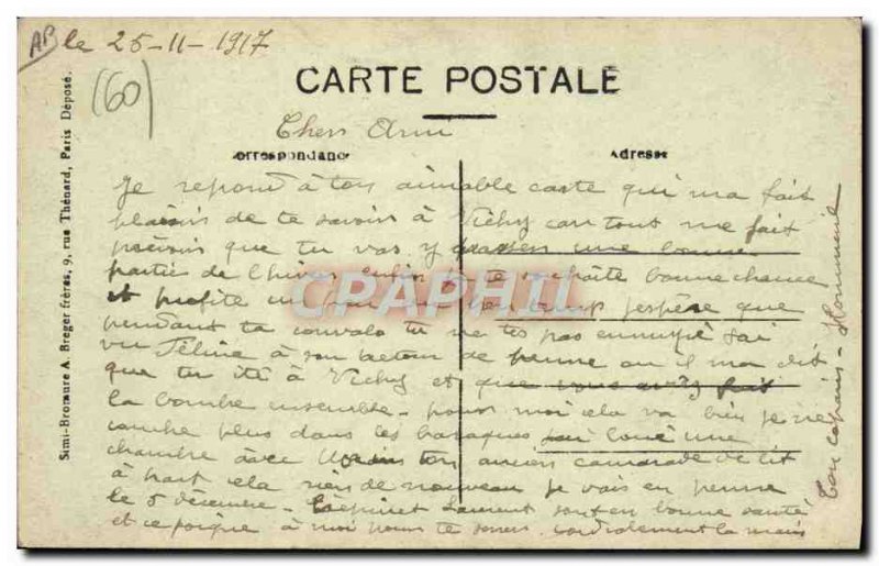 Old Postcard Candy Berneuil sur Aisne
