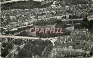 Postcard Modern Luxembourg Aerial City View