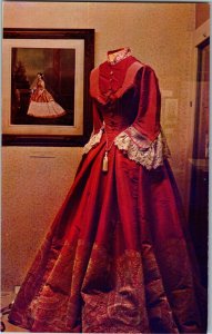 Gown On Exhibit in Nevada State Museum, Carson City NV Vintage Postcard A64