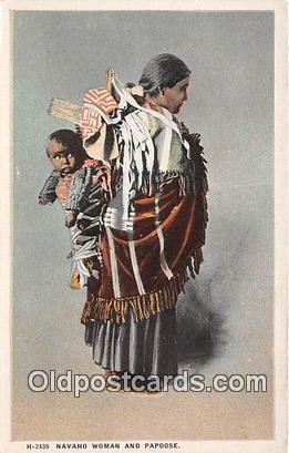 Navaho Woman & Papoose Unused 