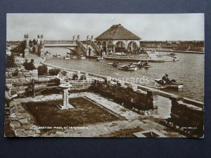 Norfolk GREAT YARMOUTH BOATING POND c1927 RP Postcard by Valentine