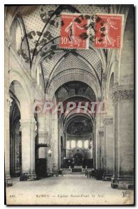 Postcard Old Nimes Church of Saint Paul the Nave