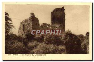 Old Postcard The Ruin From Landsberg Barr