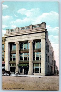 Jackson Michigan MI Postcard The Union Bank Building Exterior c1910's Antique