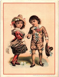 c1880 UNION PACIFIC TEA CO NEW YORK VICTORIAN CHILDREN TRADE CARD 40-157