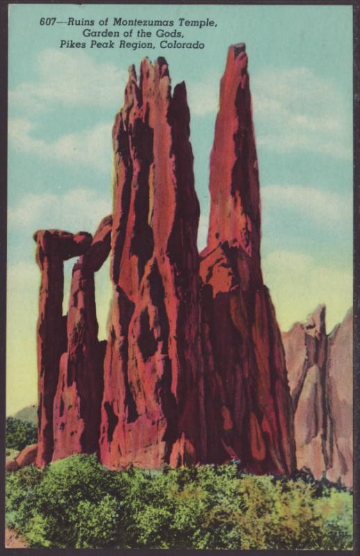 Montezuma's Temple,Pike's Peak Region,CO Postcard BIN