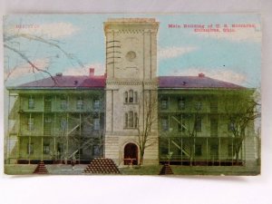 Vintage Post Card Main Building Of U.S. Barracks Columbus, OH P24