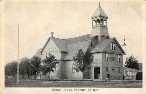 Bryant, SD Hamlin County OPERA HOUSE Henderson Stock Co. c1910s Vintage Postcard