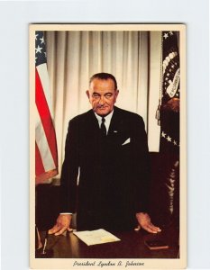 Postcard President Lyndon B. Johnson