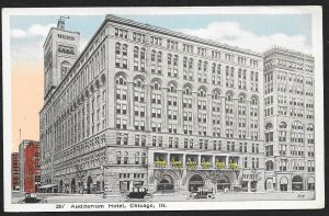 Auditorium Hotel Chicago Illinois Unused c1910s