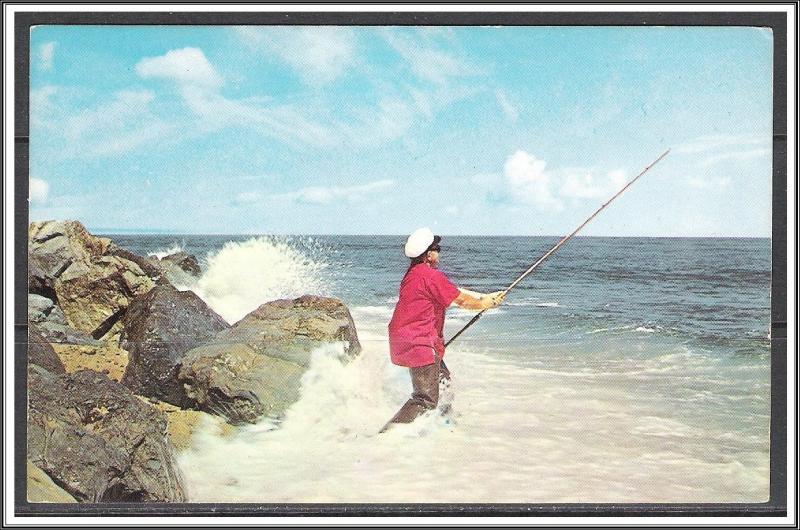 United States - Fishing In The Pounding Surf - [MX-346]