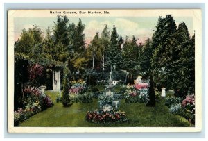 1920's Italian Garden, Bar Harbor, Me. Postcard P174