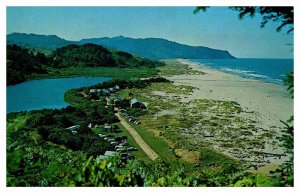 Postcard CAMPGROUND SCENE Cloverdale Oregon OR AU1580