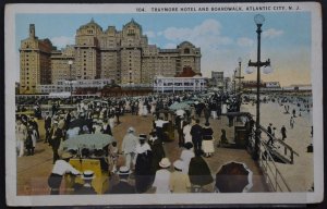 Atlantic City, NJ - Traymore Hotel and Boardwalk