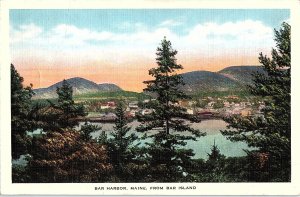 Postcard MOUNTAIN SCENE Bar Harbor Maine ME AI2137