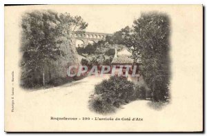 Old Postcard Roquefavour the arrival of Aix rating