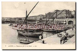 Postcard Old Algiers Panorama Taken Of Health