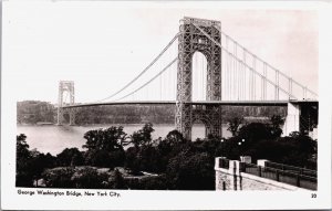 George Washington Bridge New York City Vintage RPPC C063