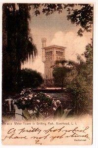Water Tower Riverhead Long Island New York 1907 postcard