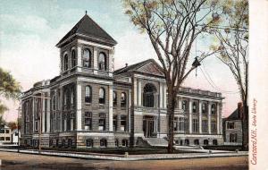 CONCORD, New Hampshire  STATE LIBRARY-Glitter Outlined  UDB  c1900's Postcard