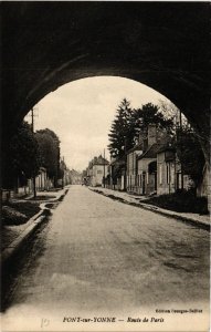 CPA PONT-sur-YONNE - Route de Paris (658319)