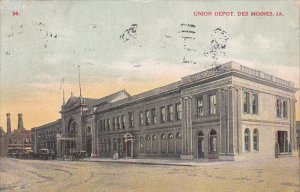 Union Railroad Depot Des Moines Iowa 1908