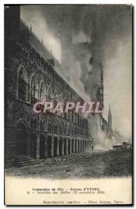 Old Postcard Campaign From Ruins D Ypres Fire halls