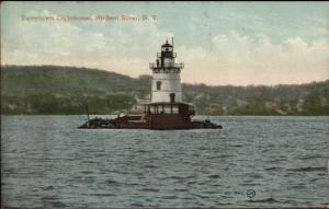 Tarrytown NY Hudson River Lighthouse c1910 Postcard #3