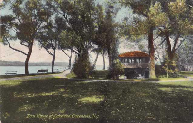 Boat House at Lakeland - Cazenovia NY, New York - pm 1912 - DB