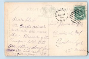 Prince Edward Island Canada Postcard Pownall Bay 1909 Posted Antique