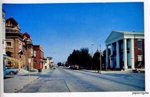 Boonville MO Buick Street View Old Cars Movie Theater Postcard