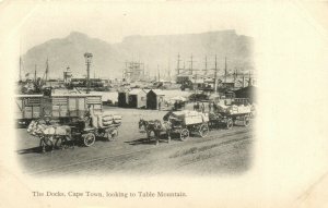 PC CPA SOUTH AFRICA, CAPE TOWN, THE DOCKS, VINTAGE POSTCARD (b15697)