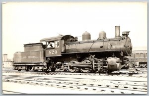 Portland Terminal #829 Train Locomotive Railroad 1940s RPPC Real Photo Postcard
