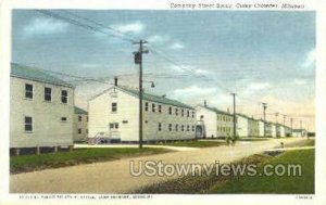 Company Street Scene - Camp Crowder, Missouri MO Postcard