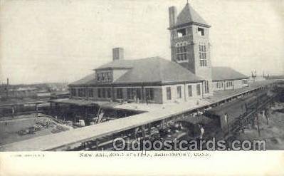 New RR Station, Bridgeport, CT USA Train Railroad Station Depot Unused 