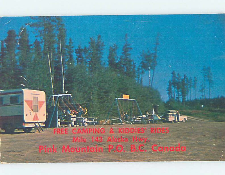 Chrome CAMPGROUND Pink Mountain - Near Fort St. John & Dawson Creek BC AH4595