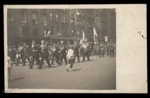 USA 1919 Czech Legion New York Parade Real Photo RPPC Czech Legion 1920 93621