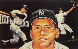 Baseball Postcard Mickey Mantle New York Yankees Unused