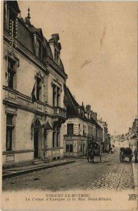 CPA NOGENT-le-ROTROU-La Caisse d'Epargne et la St-Hilaire (28667)