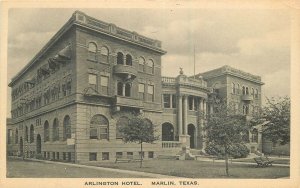 Postcard Texas Marlin Arlington Hotel occupation roadside Albertype 23-7675