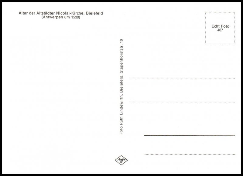Altar der Altstadter Nicolai-Kirche,Bielefeld,Germany BIN