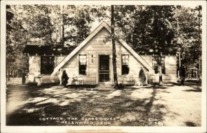 Helenwood Tennessee TN Glass House Cottage Cline Real Photo Postcard