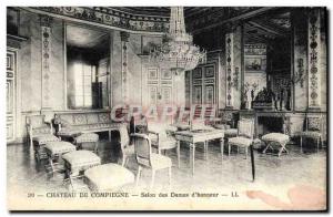 Old Postcard Compiegne Chateau Salon des Dames d & # 39honneur