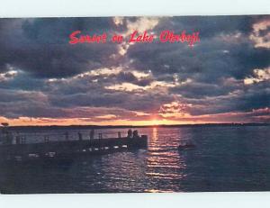 Pre-1980 PIER SCENE Arnolds Park - West Okoboji - Wahpeton Iowa IA hp5001