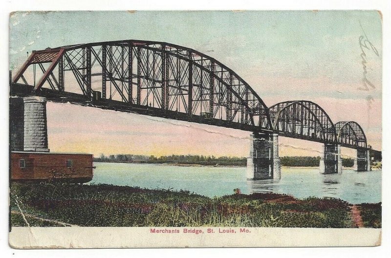 Missouri MO Merchants Bridge St. Louis Standard View Card 