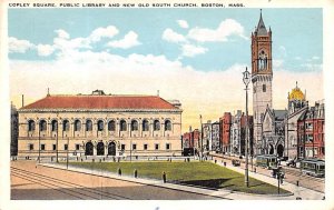 Copley Square, Public Library Old South Church - Boston, Massachusetts MA  