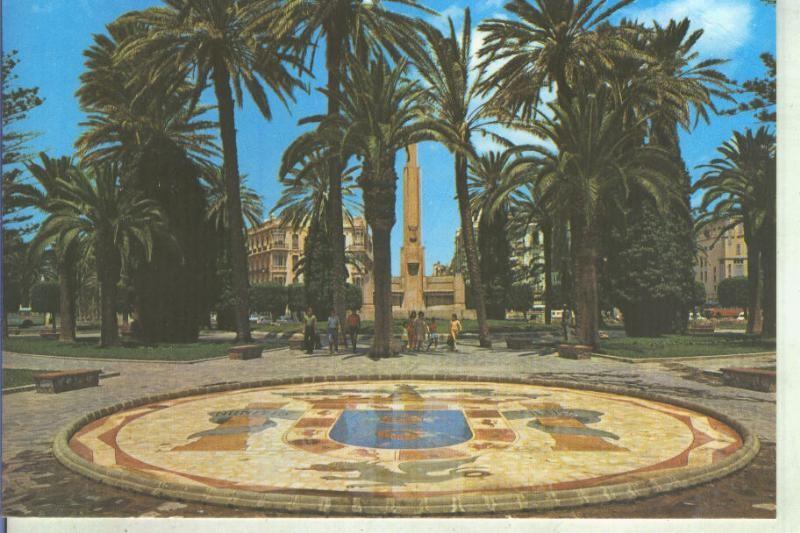 Postal 014271: Plaza de Espa? de Melilla con el escudo de la ciudad