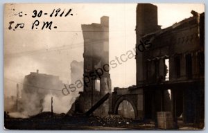 K47/ Washington Court House C.H. Ohio RPPC Postcard c1910 Fire Disaster 346