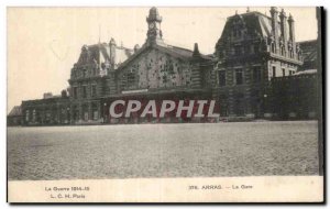 Old Postcard Arras - La Gare