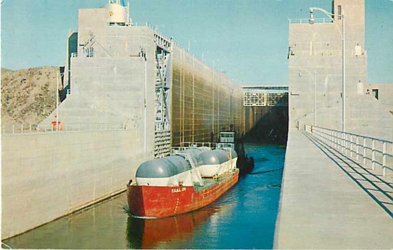 Lock at McNary Dam Columbia River Umatilla Oregon OR & WA